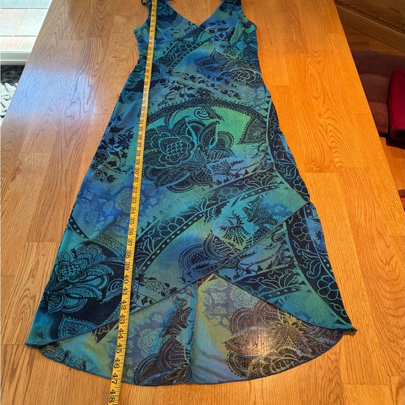 Ruby Rox Elegant Blue and Green Floral Dress - Picture 8 of 8